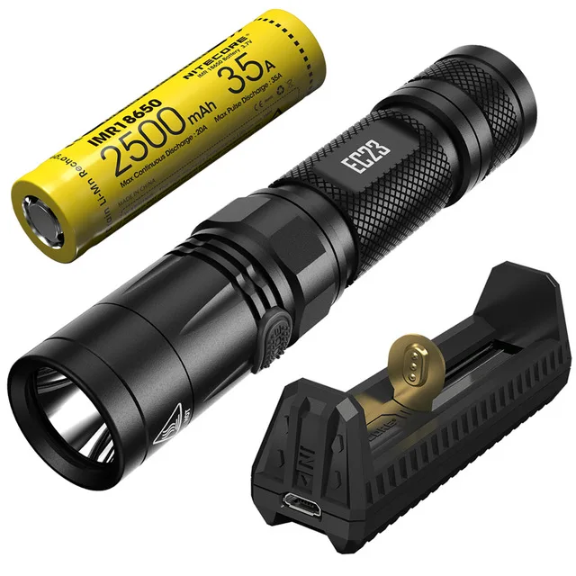 witn 2500mah F1 Nitecore EC23 1800 люменов CREE XHP35 HD E2 светодиодный высокопроизводительный фонарик с батареей(IMR18650 2500mAh 35A - Испускаемый цвет: witn 2500mah F1