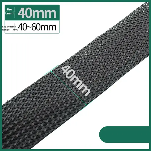 Dropship 1/5/10/50/M Black Insulated Braid Sleeving 4/6/8/10/12/14/20/25mm Tight PET Wire Cable Gland Protection Cable Sleeve - Image 7