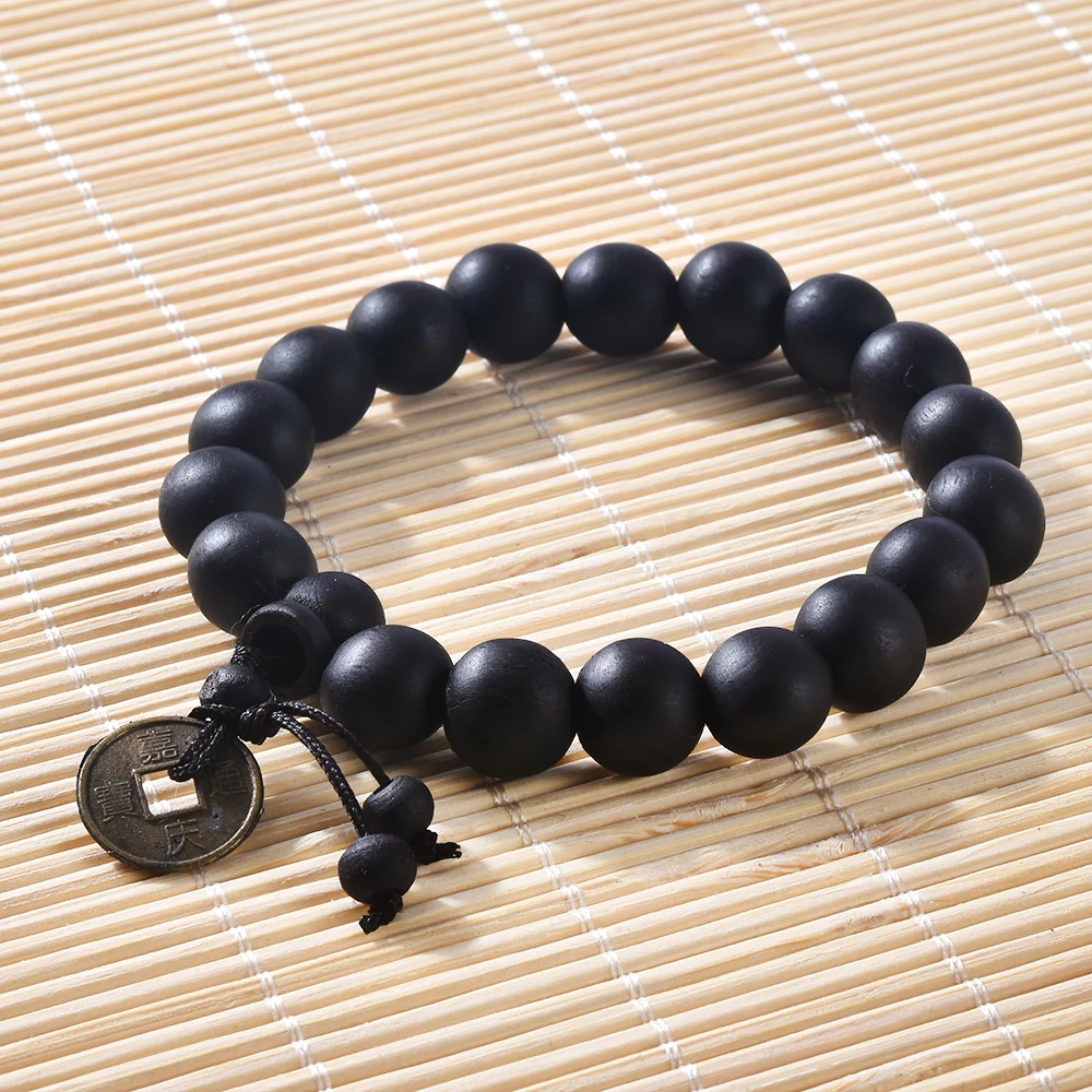 Buda de madera Budista Tibetano Decl cuentas de oración pulsera del Tíbet brazalete Mala adorno para la muñeca para hombre pulsera t548