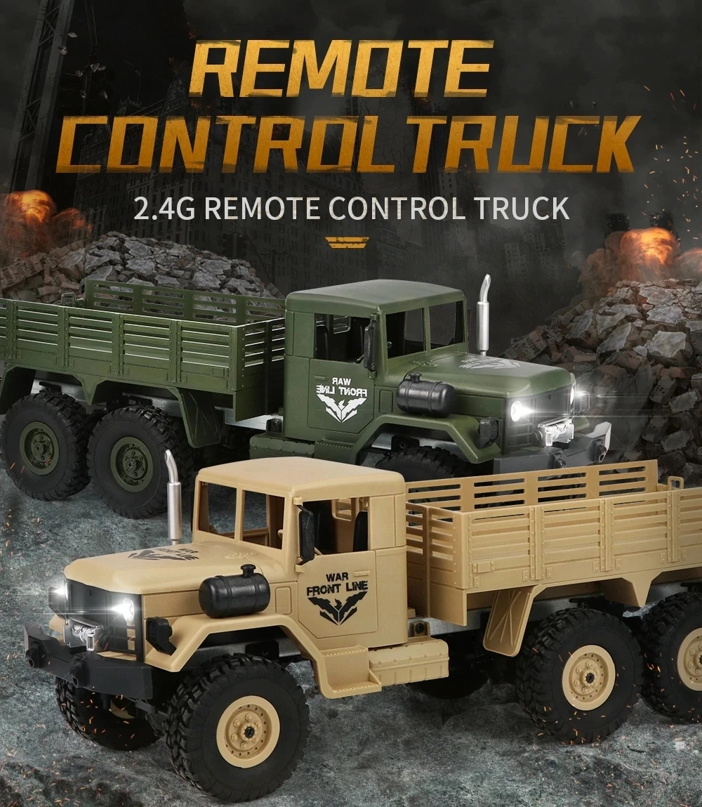 ^Cheap RC Off-Road Military Trunk Crawler JJR/C Q62 1/16 2.G 4WD Birthday Christmas Gifts RC Car Remote Control Off-Road Toys Boys