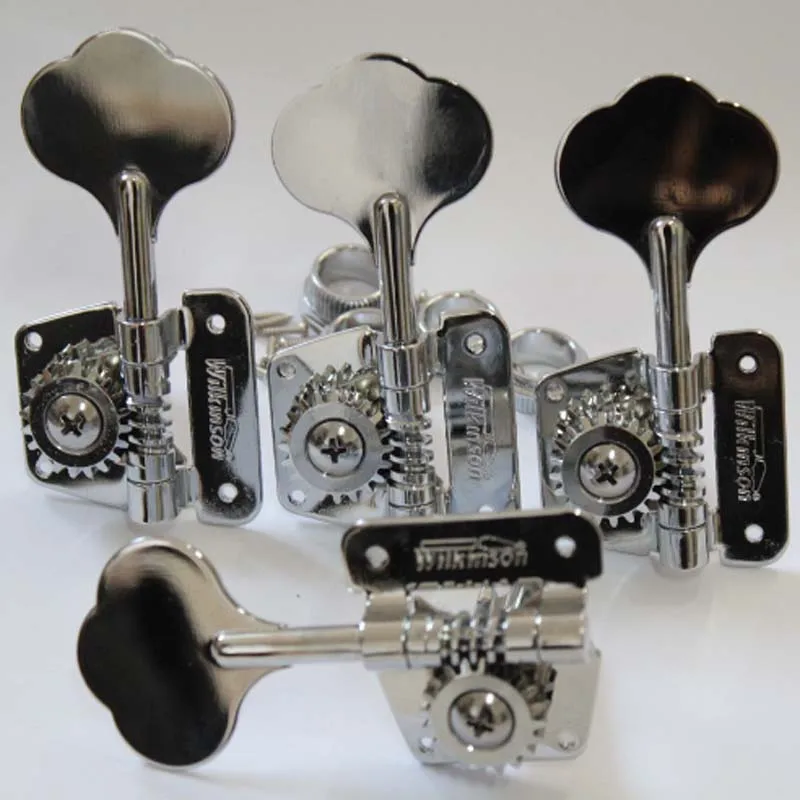 Open Frame Bass Hand Machine Heads Tuners Wilkinson Tuning Peg Chrome Per Bass Wjbl-200 Dalla Corea