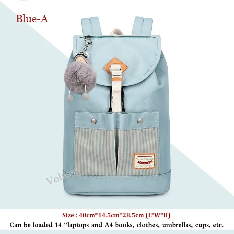 Студенческий рюкзак для путешествий, школьные сумки для девочек, детские рюкзаки Mochila Colegio Mochilas ninana Sac Ecole - Цвет: Blue-A