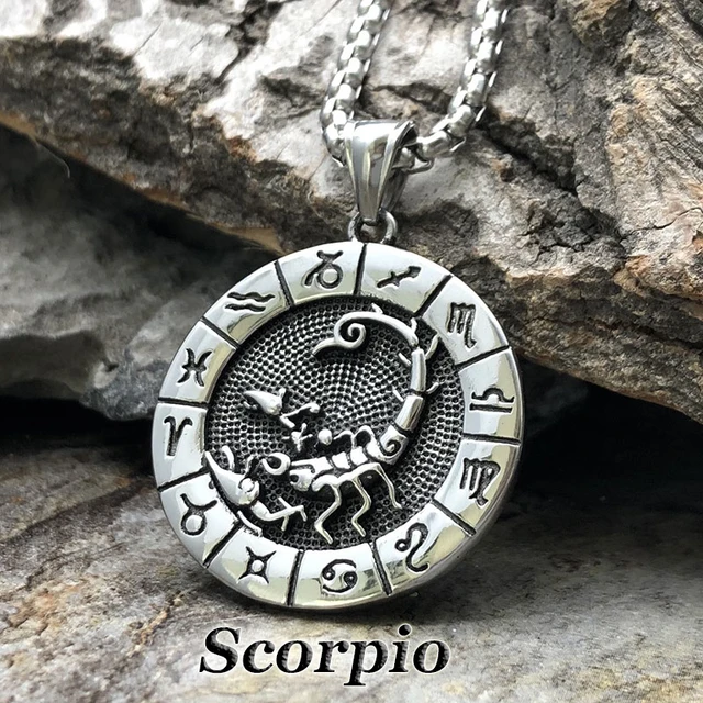 12 Constellation Necklace Gothic Zodiac 