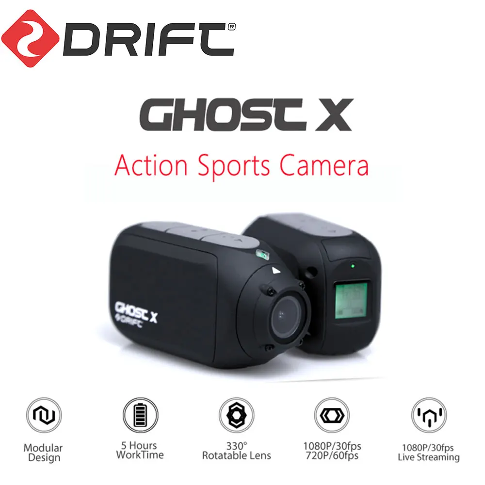 Оригинальная Экшн-камера для дрифта, Спортивная камера Ghost X Plus MC 1080 P, мотоциклетный горный велосипед, велосипедный шлем с батареей, WiFi