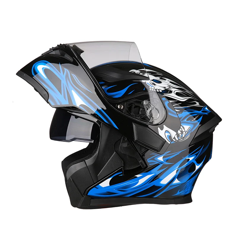 Полнолицевой мотоциклетный шлем для мотокросса yamaha tdm 850 3vd honda today BMW f800gs adventure honda cb1 кафе шлем для гонщика - Цвет: 22
