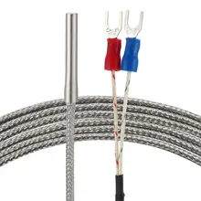 Датчик температуры uxcell E Тип зонд 2 м кабель 4 мм x 30 мм термопара 32~ 752 °F(0~ 400 °C