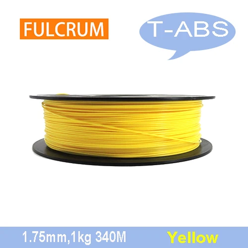 Новая улучшенная T-ABS(высокая прочность)! Светится в темноте ABS! Fulcrum Филамент 1,75 мм 3D принтер расходные материалы/ из России - Цвет: TABS yellow