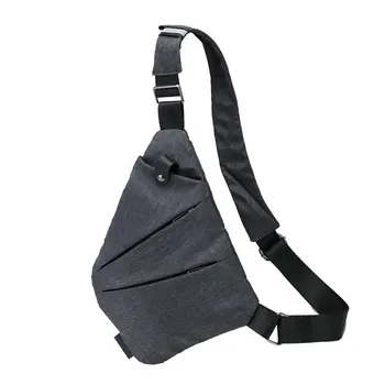 

ZHUOGU Brand Men Travel Business Fino Bag Burglarproof Shoulder Bag Holster Anti Theft Security Strap Digital Storage Chest Bags