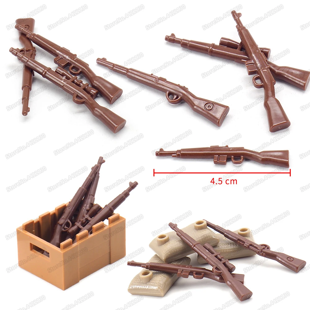アセンブリ軍事ドイツ Kar98k Gewehr43 Ww2 フィギュア武器ビルディングブロック軍装備の兵士銃セットモデル少年ギフトおもちゃ Blocks Aliexpress