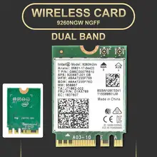 1,73 Гбит/с Двухдиапазонная Wifi карта Беспроводная для Intel 9260NGW NGFF Ac Mini PCI-E 2,4G/5 ГГц Wlan Bluetooth 4,0 802,11 Ac/a/b/g/n
