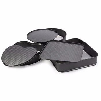 

3 Pcs/set Non-stick Cake Mold form Pan Set Removable Bottom Cake Mold Cake Baking Pan Bakeware Set Cake Baking Pan
