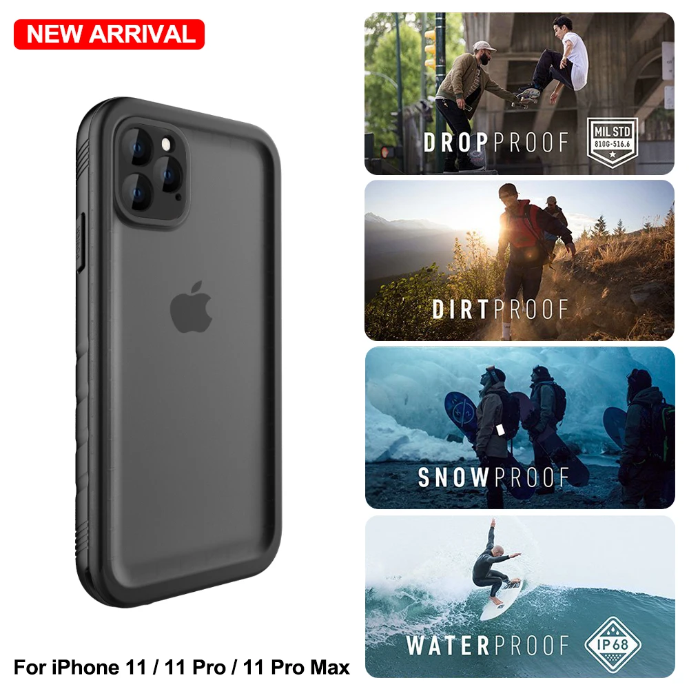 Экстремальный спортивный водонепроницаемый чехол для iPhone 11 11Pro 11 Pro Max ударопрочный чехол для плавания и дайвинга водонепроницаемый чехол