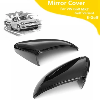 

Rearview Mirror Cover Side Wing Rear View Mirror Case Covers Glossy Black For VW GOLF 7 MK7 MK7.5 GTI R GTE GTD 2013-2018