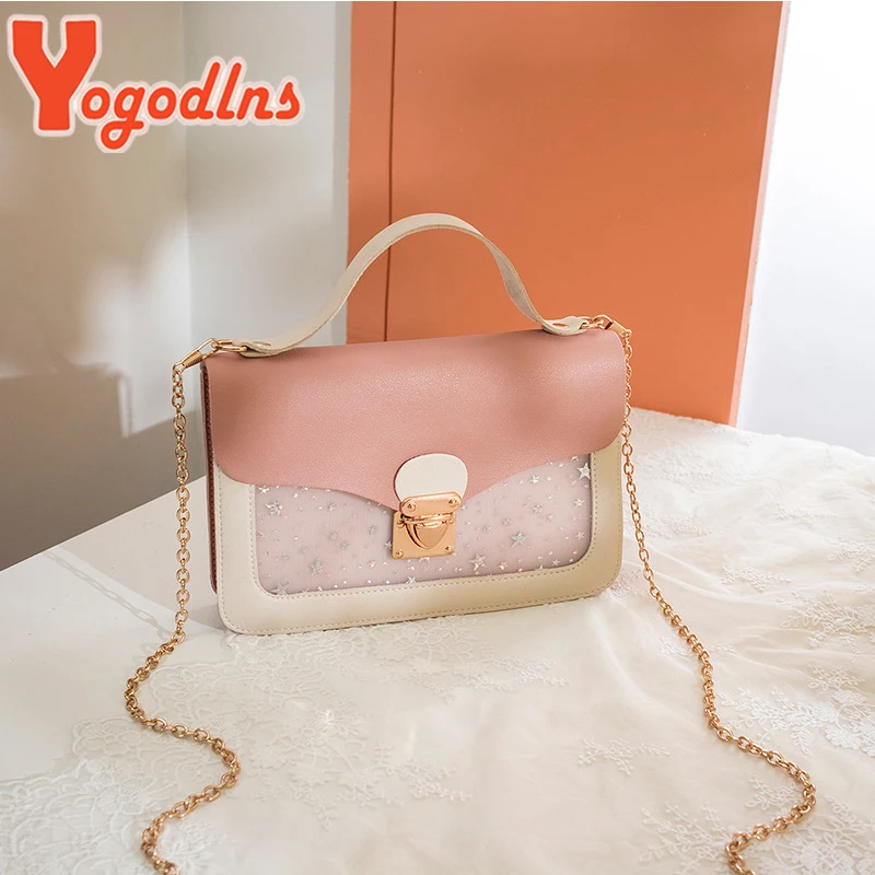 Yogodlns, модные сумки через плечо для женщин, прозрачные сумки, Корейская сумка на плечо со звездами, сумка-мессенджер, мини сумка для телефона