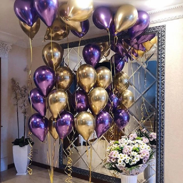 Purple Party Decorations Birthday  Birthday Balloons Purple Heart -  100pcs/lot Heart - Aliexpress