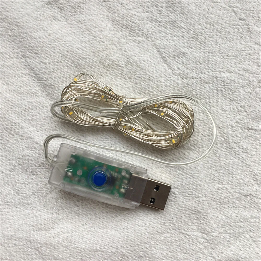Рождественская елка украшения Usb интерфейс Светодиодная лента 3 м 10 м Романтическая Свадьба деко звезда Ночные Огни Праздничное декоративное освещение - Испускаемый цвет: 3m a