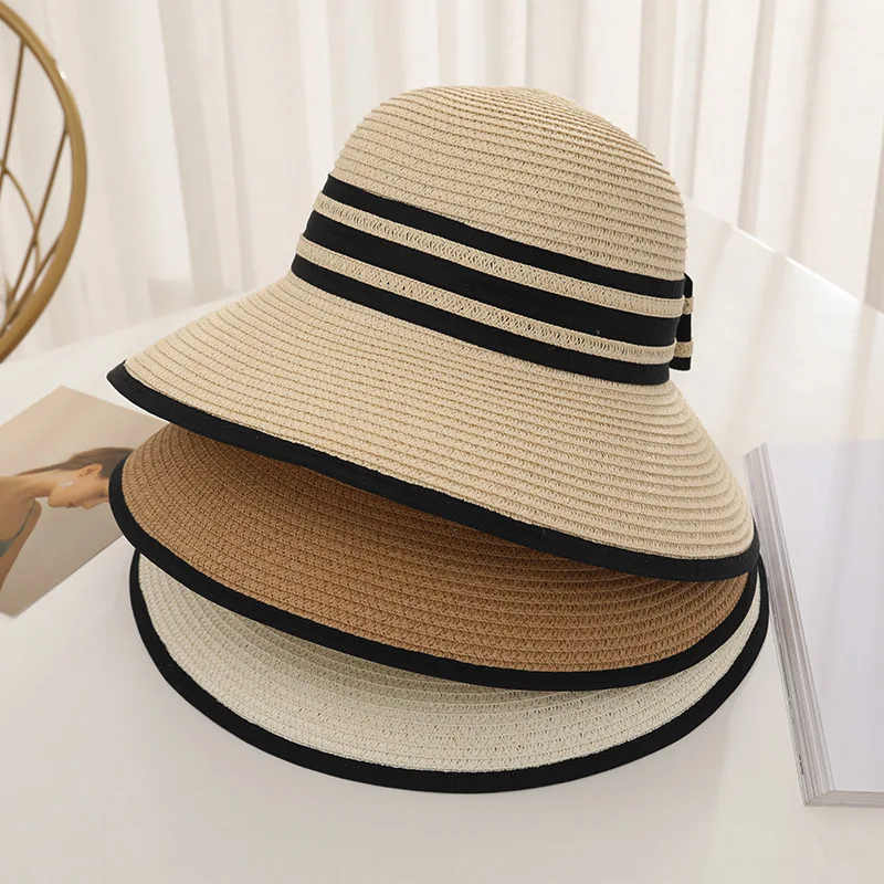 Women's Straw Casual Hat, Uv Protection 