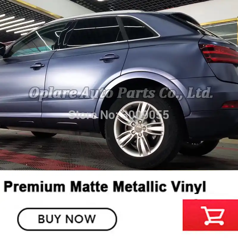 High End Colour Matte Metallic Vinyl Wrap Oxford Blue Vinyl Wrap