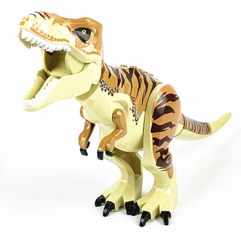 

Brutal Raptor Beige Tyrannosaur Building Jurassic Blocks World 2 MINI Dinosaur Figures Bricks Toys For Children Christmas