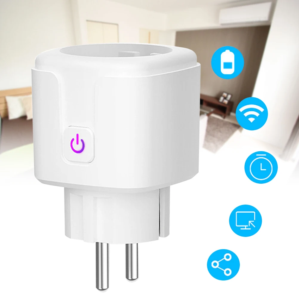 

Wifi Smart Outlet Socket EU Plug for iOS Android Amazon Alexa Google TN88