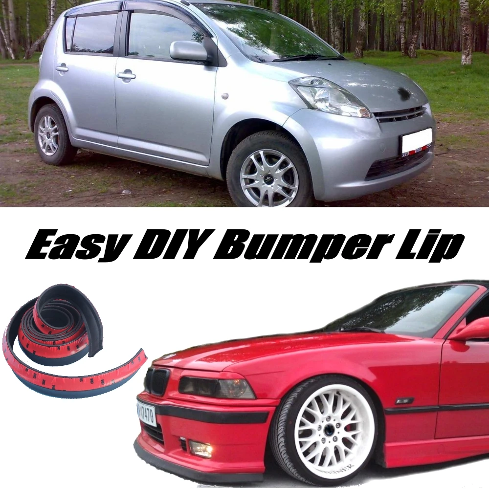 NOVOVISU для TOYOTA Passo Daihatsu Sirion Boon Subaru Justy Perodua MyVi бампер губа/передний спойлер полоса