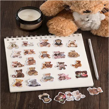 

20boxes/lot Cute Kawaii Bear Creative Mini Sticker Decoration Diy Ablum Scrapbooking Label Sticker