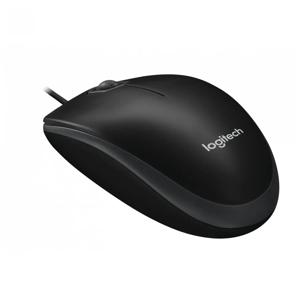 Мышь Logitech B100 Black (черная оптическая 800dpi USB 1.8м)|Мыши| |