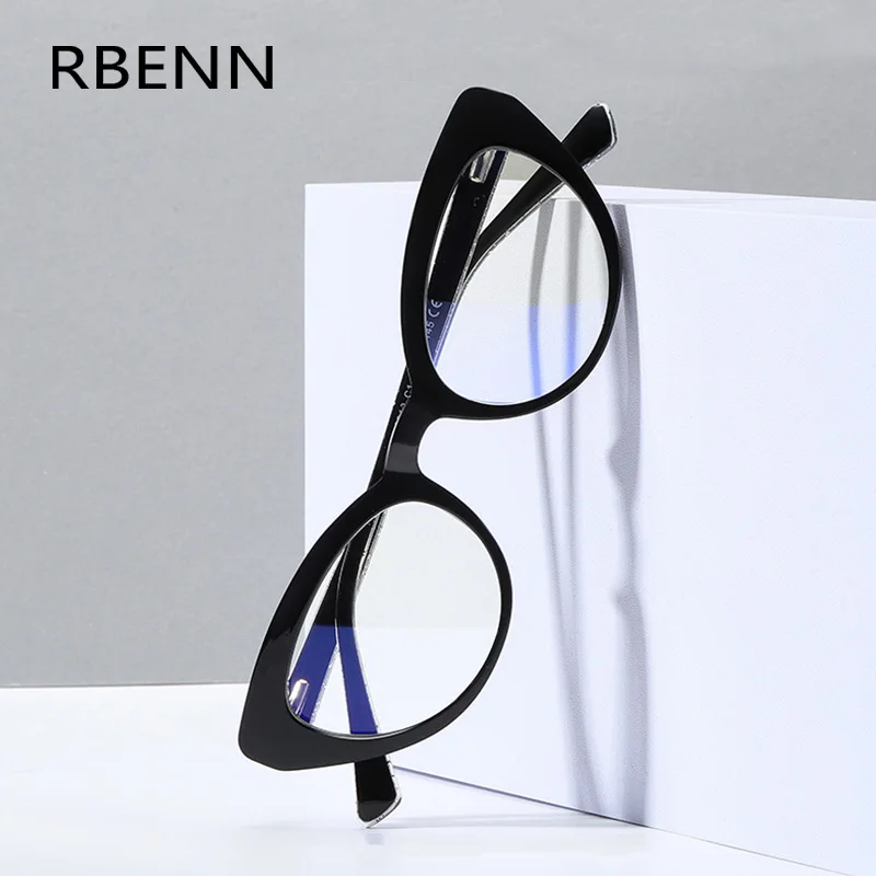 RBENN, новые модные очки для чтения «кошачий глаз», женские, высокое качество, синий светильник, блокирующие очки для дальнозоркости+ 0,5 0,75 1,25 1,75