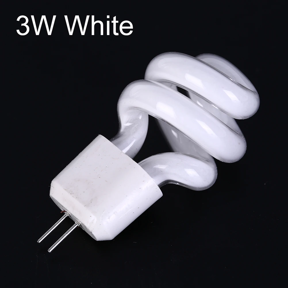 1pcs G4 Energy Saving Lamps Small Spiral Energy Saving Mirror Front Lamp 3W/ 5W Fluorescent White/ Yellow Light Color