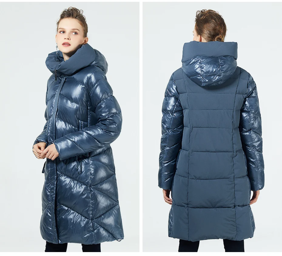 GASMAN модные толстые женские пуховики зимние с капюшоном женская куртка новое женское пальто на зиму парки большой размер