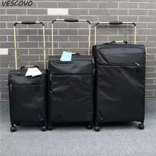VESCOVO Сверхлегкий 2" 24" 28 дюймов брендовый багажный Дорожный чемодан с колесиками модная тележка сумка