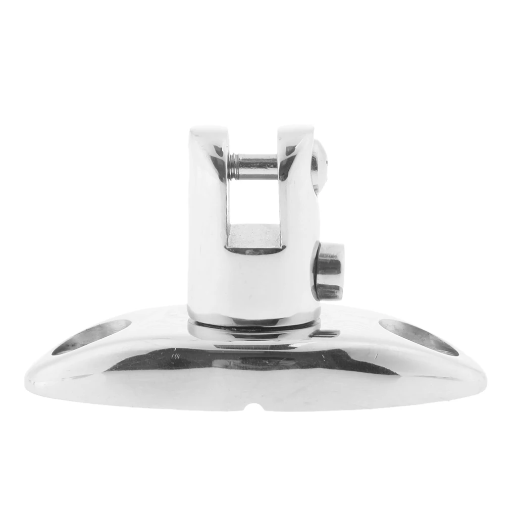 

New 316 Stainless Steel 360 Degrees Swivel Bimini Top Deck Hinge with Quick Release Button