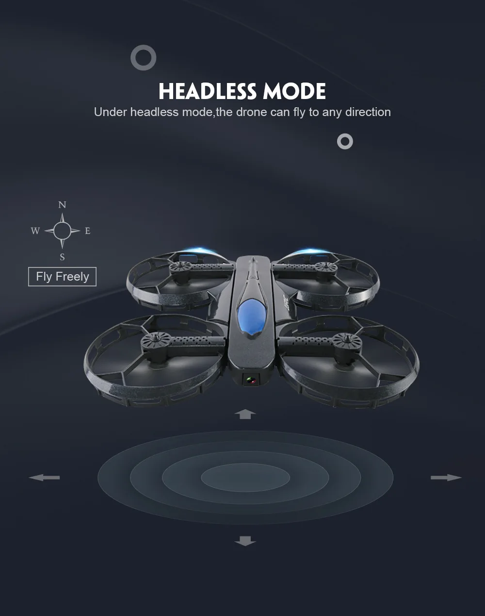 Фиксированная высота gps 5,8G FPV с 4K UHD камерой четыре универсальных рамки RC UAVs, четыре UAVs RTF высокой четкости WiFi передача видео