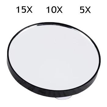 

Portable Vanity Mini Pocket Round Makeup Mirrors 5X 10X 15X Magnifying Mirror With Two Suction Cups Compact Cosmetic Mirror Tool