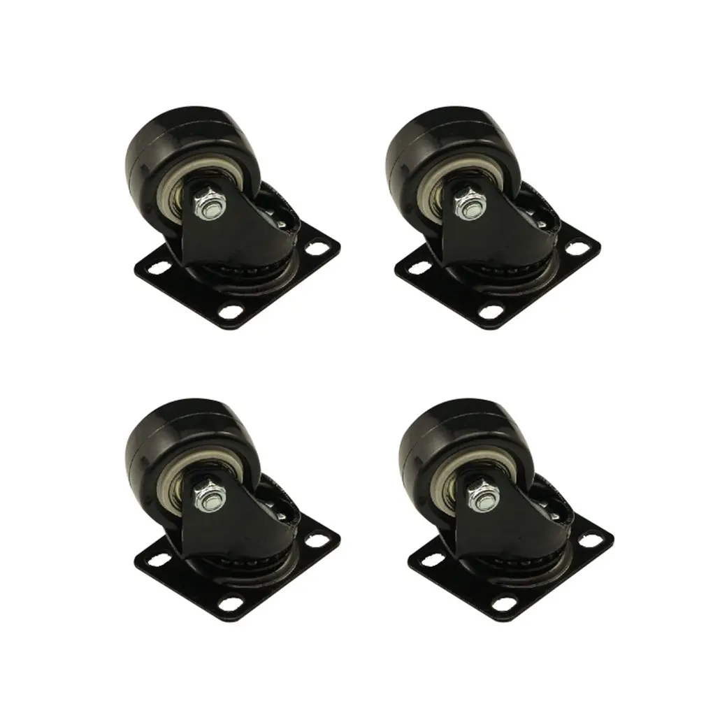

4PCS 1.5 inch 40kg Bearing Load Office Chair Casters PU Wheel Plunger Rod For Furniture Trolley Chair Swivel Caster Wheel