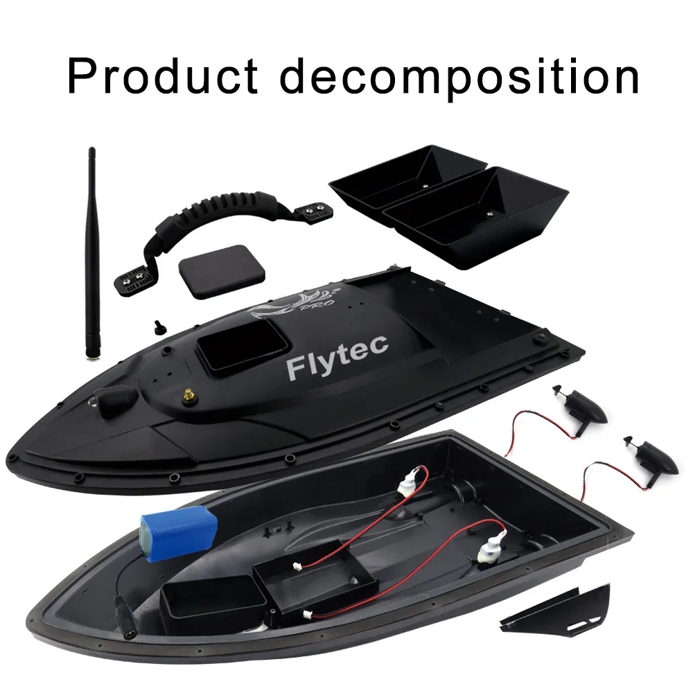 Flytec V500 RC лодка для доставки прикорма и оснастки RC эхолокатор для установки на лодке 1,5 кг загрузка 500 м дистанционное управление двойной мотор ночник