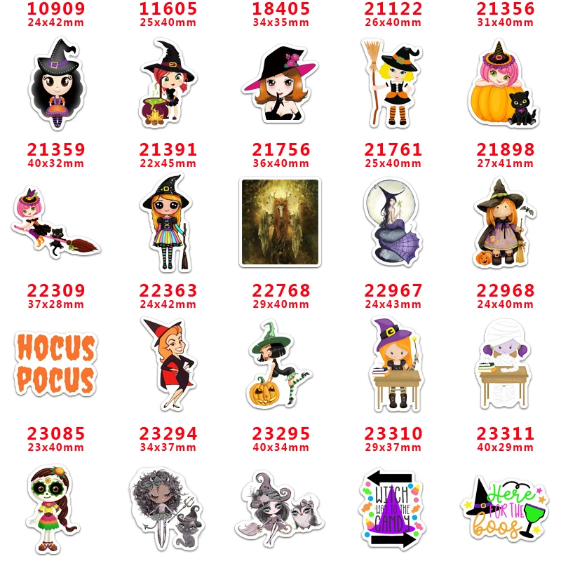 Товары для рукоделия сделай сам плоские смолы с принтом персонажа на Хэллоуин 30