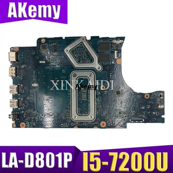 شراءAkemy لديل انسبايرون 15 5567 17 5767 اللوحة المحمول W/ SR2ZU I5-7200U BAL20 LA-D801P Mainboard 100% اختبار CN-0VK1G0 VK1G0