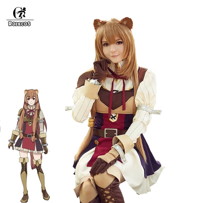 Косплей костюм ROLECOS из аниме поднятие щита женское платье для косплея полный
