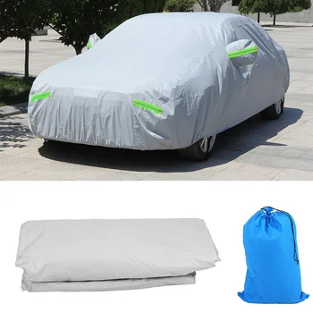 

Full Car Cover Outdoor Waterproof Sun UV Dust Rain Snow Resistant Protection 3XXL Thickened for Car Reflector Protective Covers