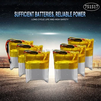 

10pcs 3.7v 100mah 30C Helicopter Li-po battery 751517 for Cheerson CX-10 CX10 CX12 JJ820 V646 V676 JJ810 RC Quadcopter