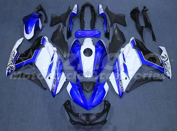 

New ABS Injection Mold Whole Fairings Kit Fit For YAMAHA YZF R3 R25 2015 2016 2017 2019 15 16 17 bodywork set white blue