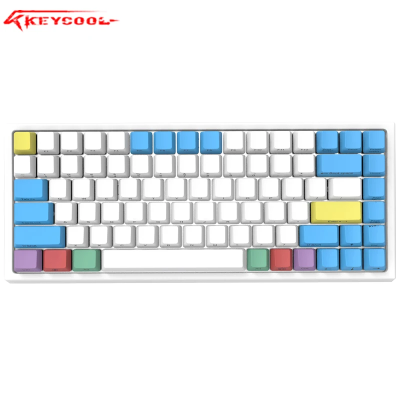 Keycool 84RGB подсветка механическая клавиатура PBT keycap Gateron переключатель ноутбука, проводная клавиатура. 84gaming офис