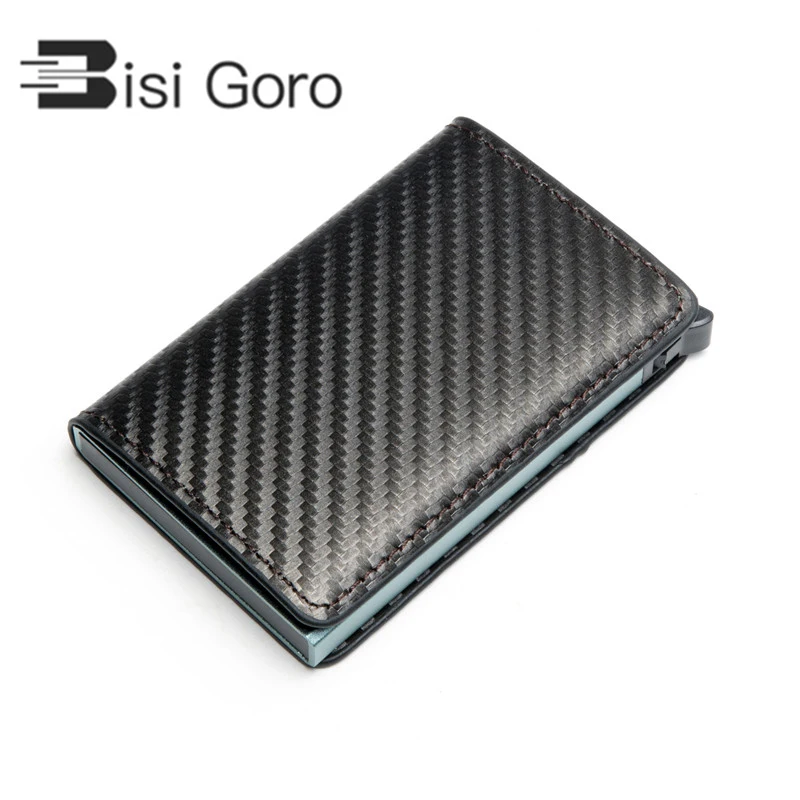 BISI GORO RFID Бумажник из искусственной кожи с одной коробкой углеродного волокна