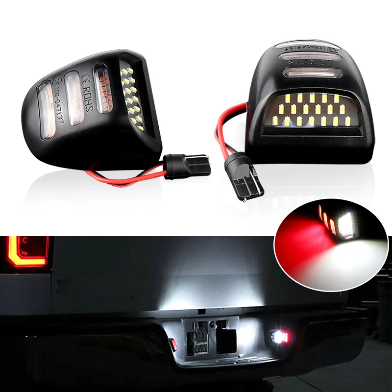 2PCS LED License Plate Lights For 2010-2013 Chevy Camaro - 6000K White, Plug & Play - View #14