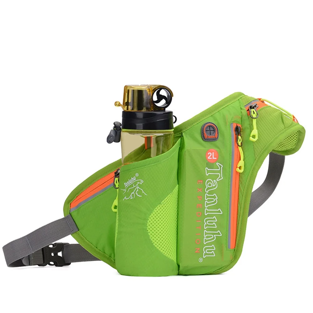 SPORTSHUB Reflective Waist Running Bags with Bottle Holder Sports Fanny Pack for Camping/Hiking/Fishing Waist Pack Bags SB0027 running waist bag,waist bag