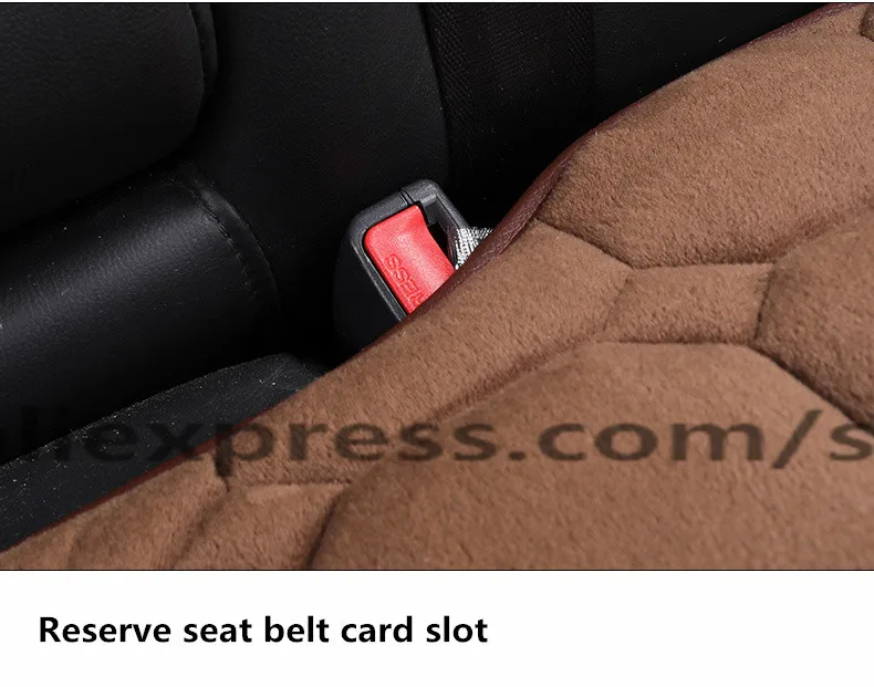 Универсальный плюшевый чехол для сиденья автомобиля зимний теплый искусственный мех Авто Переднее заднее сиденье со спинкой Подушка аксессуары для интерьера защита