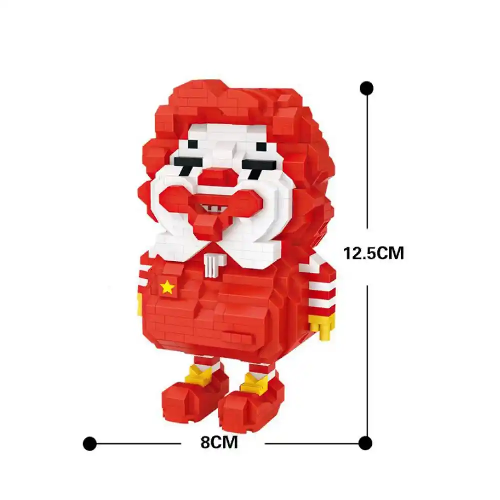 ホットlepiningクリエイタークラシックピエロ脂肪画像ロナルドマクドナルドフィギュアジョーカーミニマイクロダイヤモンドブロックモデルレンガのおもちゃギフト ブロック Aliexpress