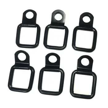 

6pcs Tie-down D-rings Foldable for J~eep Wrangler JL JK 4DR 2DR cargo tub edge