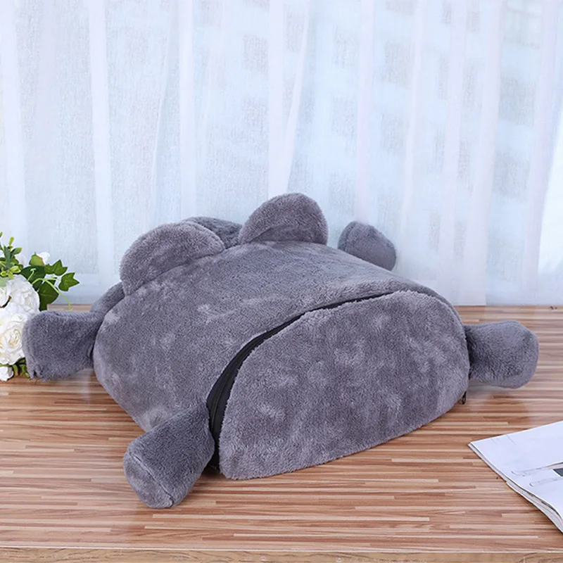 Hot Cartoon Gray Mouse Cats Bed Winter Thickening Warm Windproof Pet Nest Cats House Winter Supplies XJS789